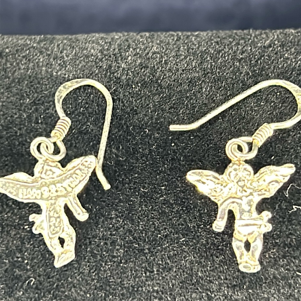 Han Thai 925 Silver Angel earrings.
